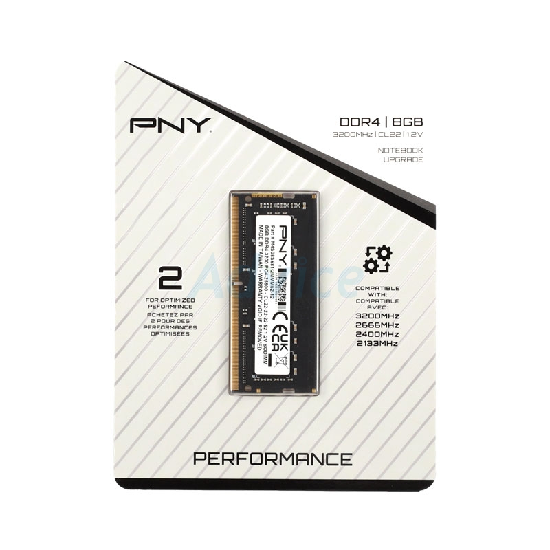 RAM DDR4 3200 NB 8GB PNY MN8GSD43200 TB Advice U096 