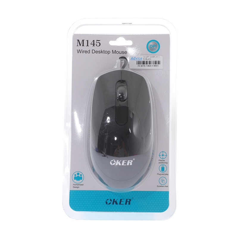 USB MOUSE OKER (M145) BLACK