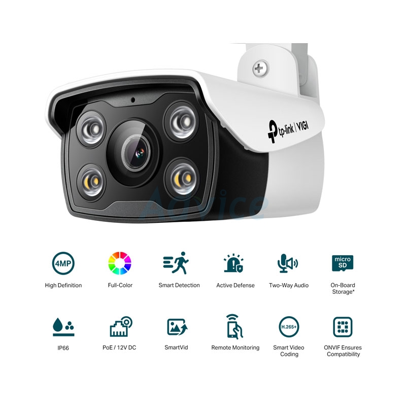 กล้องวงจรปิด 4mm IP Camera VIGI C340