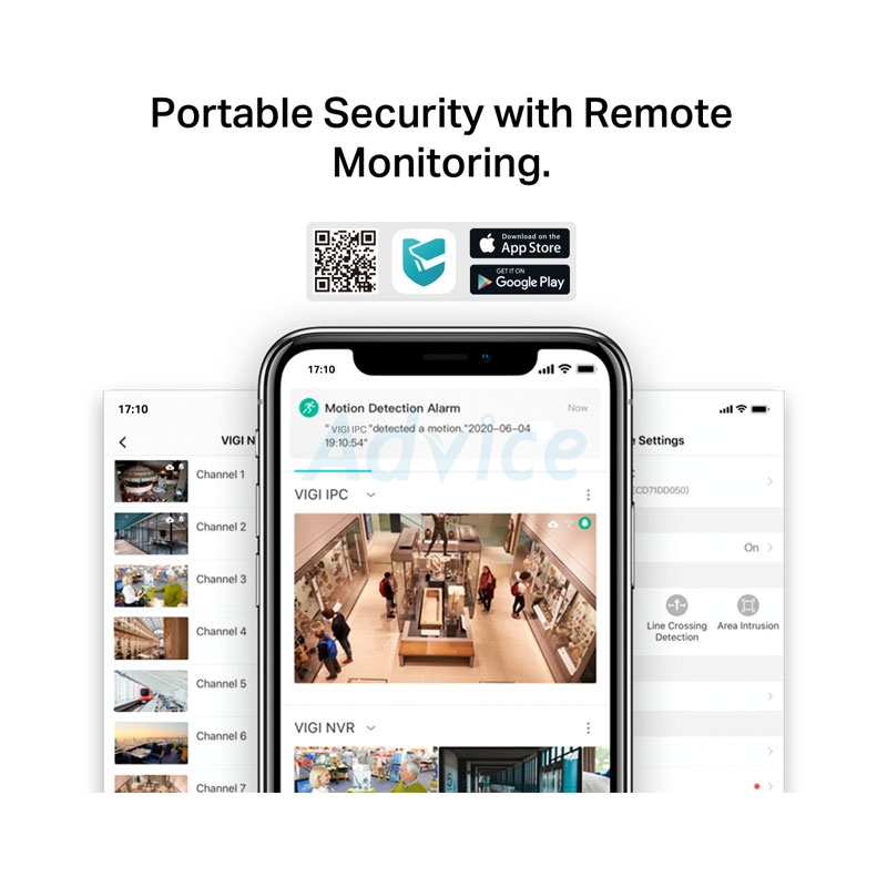 กล้องวงจรปิด 4mm IP Camera VIGI C340