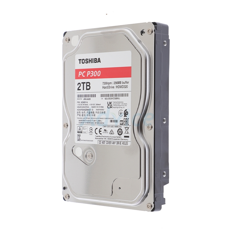 2 TB HDD TOSHIBA P300 RED (7200RPM, 256MB, SATA-3, HDWD320UZSVA)