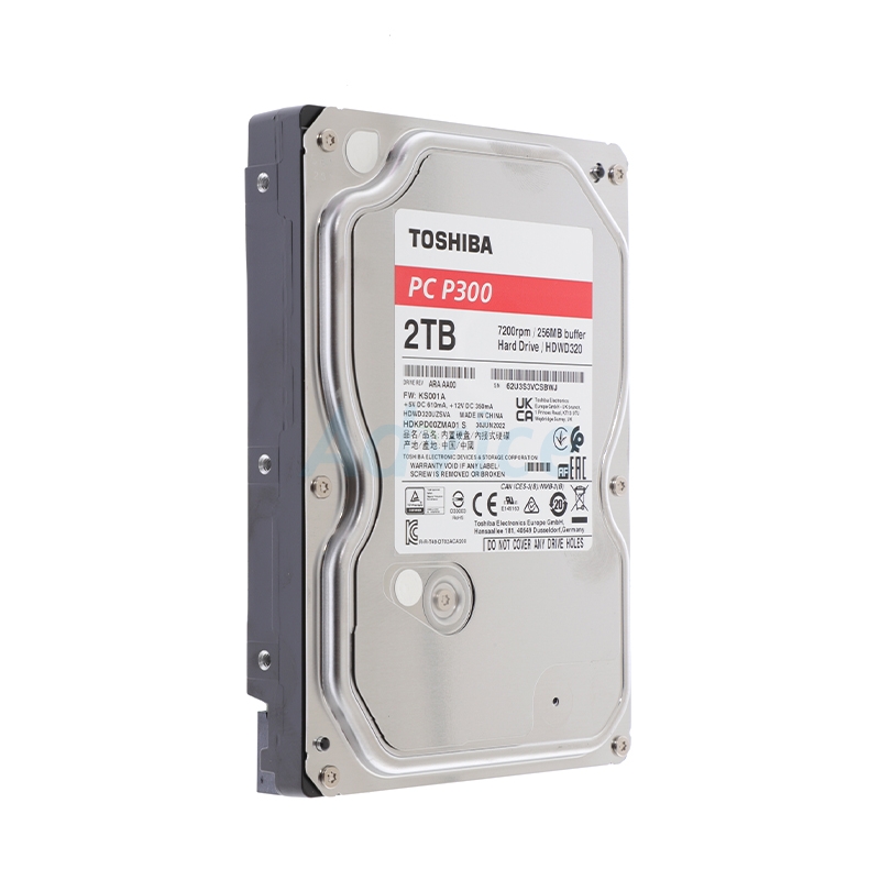 2 TB HDD TOSHIBA P300 RED (7200RPM, 256MB, SATA-3, HDWD320UZSVA)