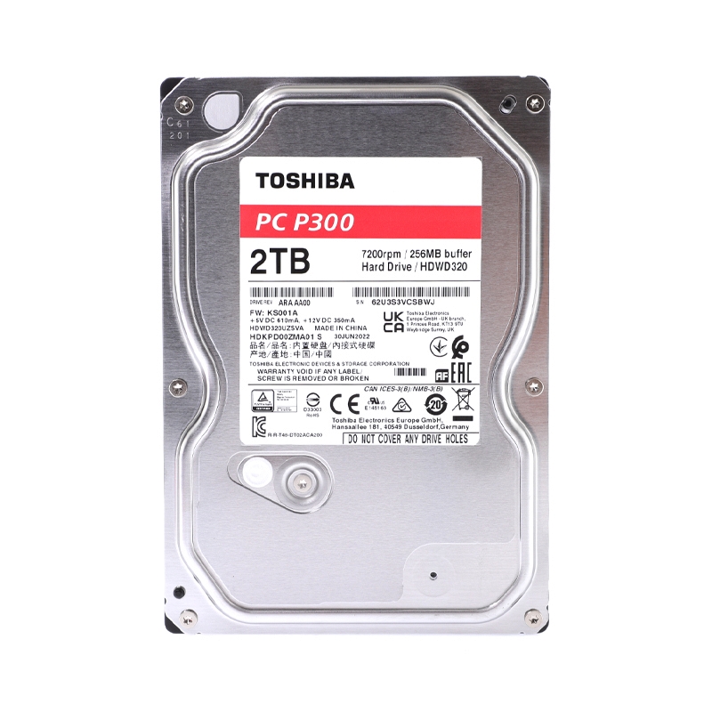 Disque HDD Toshiba P300 2 To