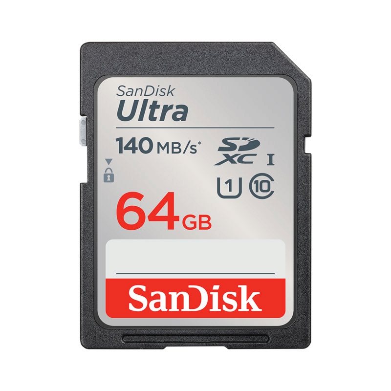 64GB SD Card SANDISK Ultra SDSDUN4-064G-GN6IN (140MB/s,)