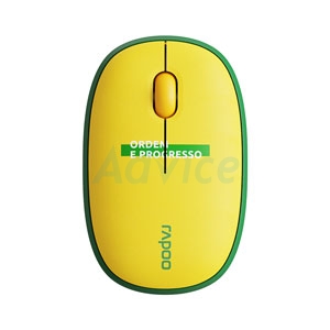 BLUETOOTH/WIRELESS MOUSE RAPOO M650-SILENT YELLOW GREEN