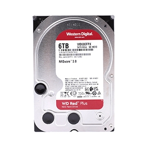 6 TB HDD WD RED PLUS NAS (5400RPM, 256MB, SATA-3, WD60EFPX)