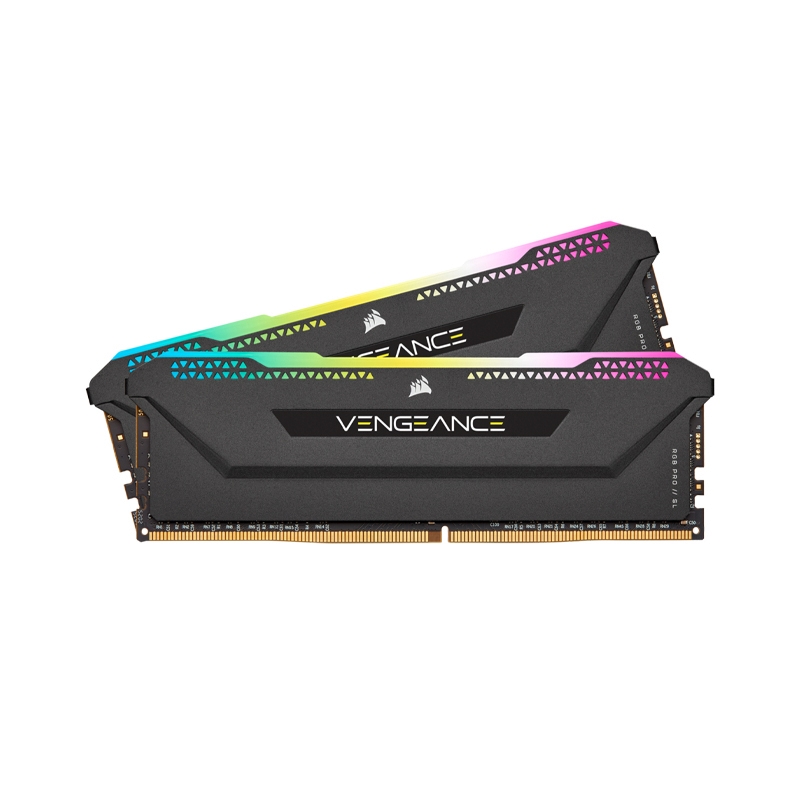 RAM DDR4(3600) 16GB (8GBX2) CORSAIR VENGEANCE RGB PRO SL BLACK (CMH16GX4M2D3600C18)