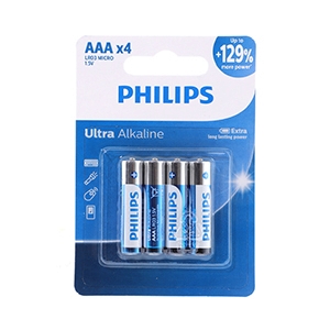 PHILIPS Ultra Alkaline AAA (4Pcs/Pack)