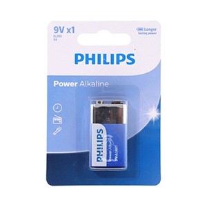 PHILIPS Power Alkaline 6LR61 (1Pcs/Pack)