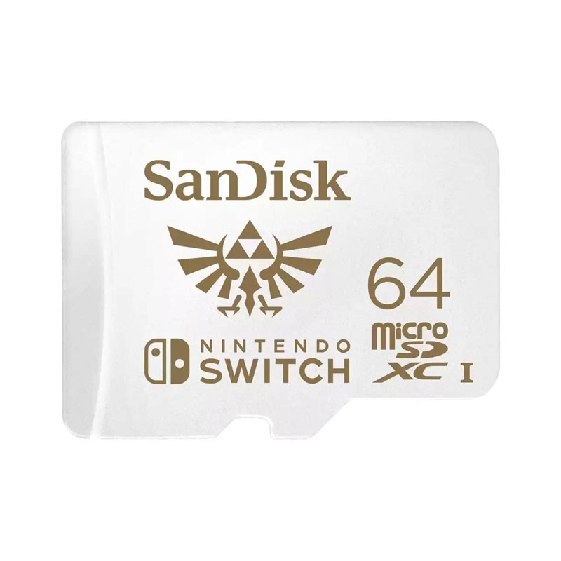 64GB Micro SD Card SANDISK Nintendo Cobranded SDSQXAT-064G-GN3ZN (100MB/s,)