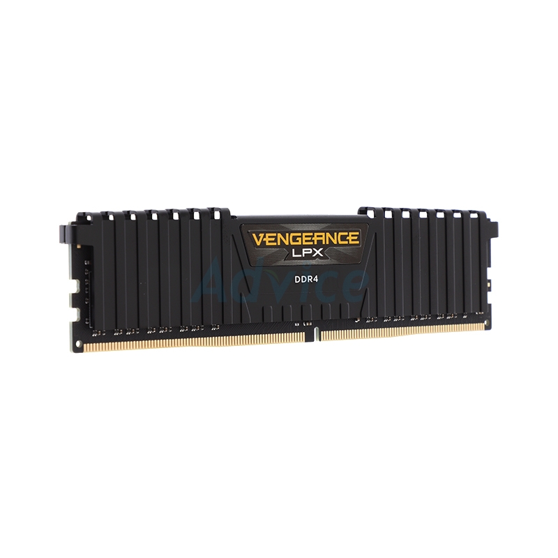 RAM DDR4(2400) 8GB (4GBX2) CORSAIR VENGEANCE LPX BLACK (CMK8GX4M2A2400C16)