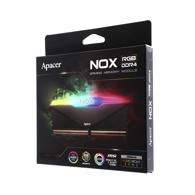RAM DDR4(2666) 8GB APACER NOX RGB BLACK (AH4U08G26C08YNBAA-1)