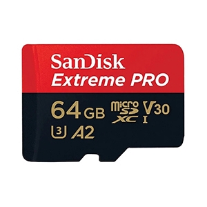 64GB Micro SD Card SANDISK Extreme Pro SDSQXCU-064G-GN6MA (200MB/s.)