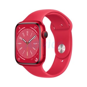Apple Watch Series 8 GPS + Cellular 45mm Red Aluminium Case with Red Sport Band (MNKA3TH/A)