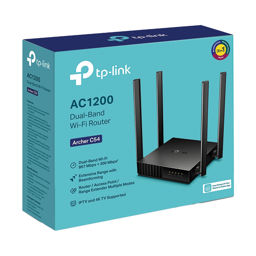 Router TP-LINK (Archer C54) Wireless AC1200 Dual Band WiFI Router