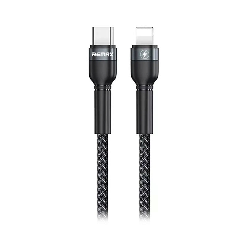 1M Cable Type-C To IPHONE REMAX (RC-171) Black