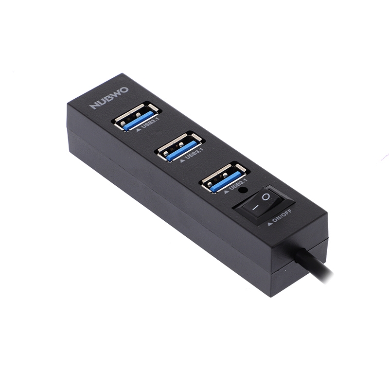 4 Port USB HUB v3.1 NUBWO NH-85 (Black)