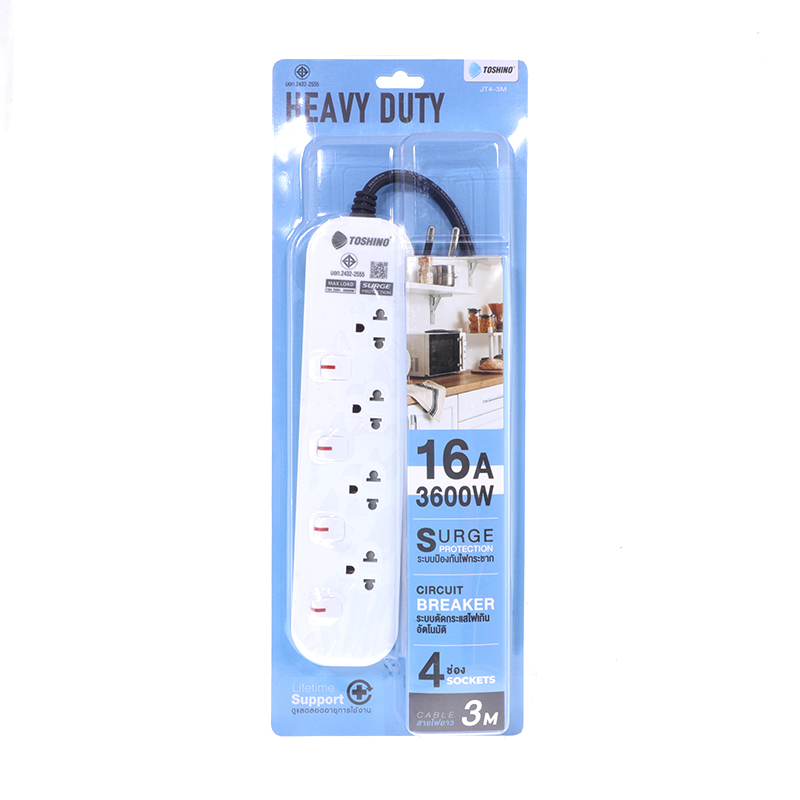 Power Bar TOSHINO JT-4 3M White