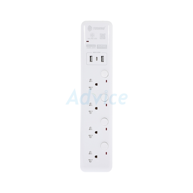 Power Bar TOSHINO WY-43 (3M) White