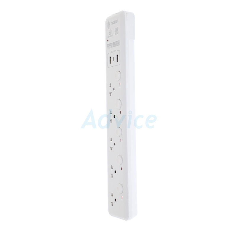 Power Bar TOSHINO WY-53 USB (3M) White