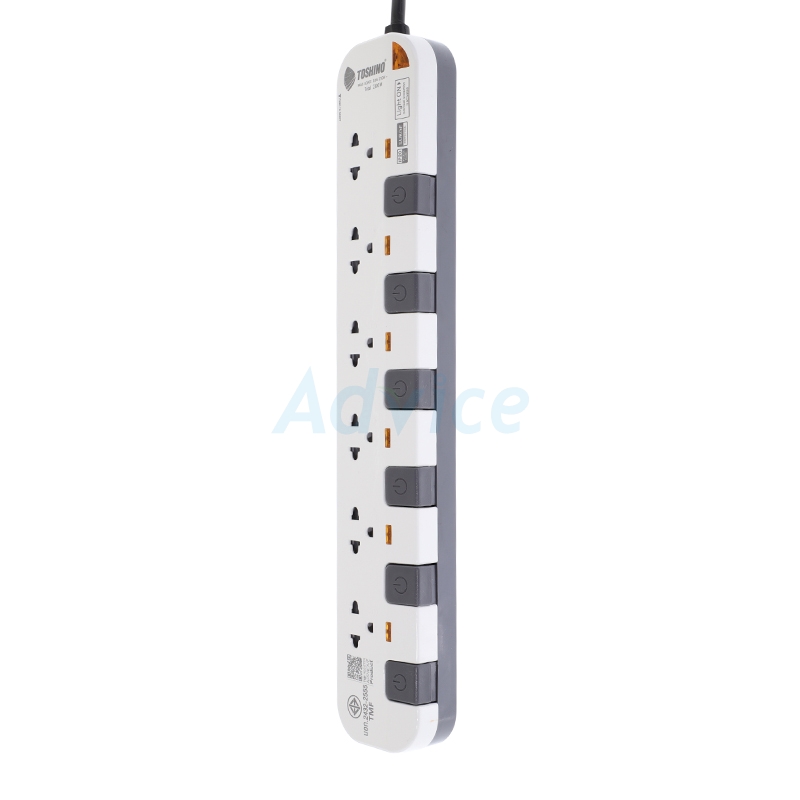 Power Bar TOSHINO P-6310 (10M) White/Gray