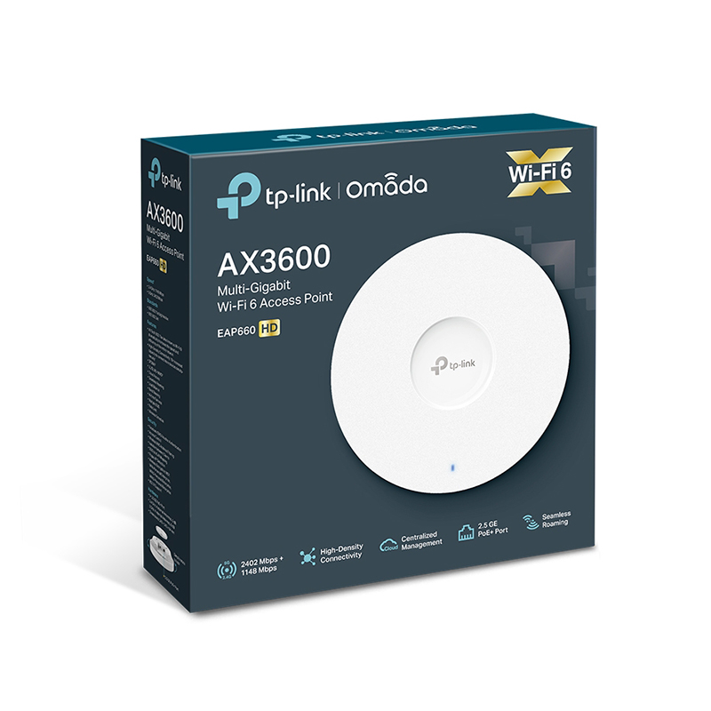 Access Point TP-LINK (EAP660-HD V2.0) Wireless AX3600 Gigabit WiFi 6