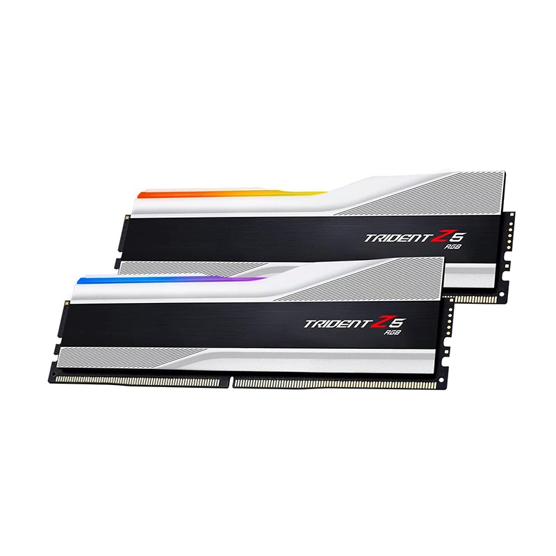 RAM DDR5(6000) 32GB (16GBX2) G.SKILL TRIDENT Z5 RGB SILVER  (F5-6000J3040F16GX2-TZ5RS)