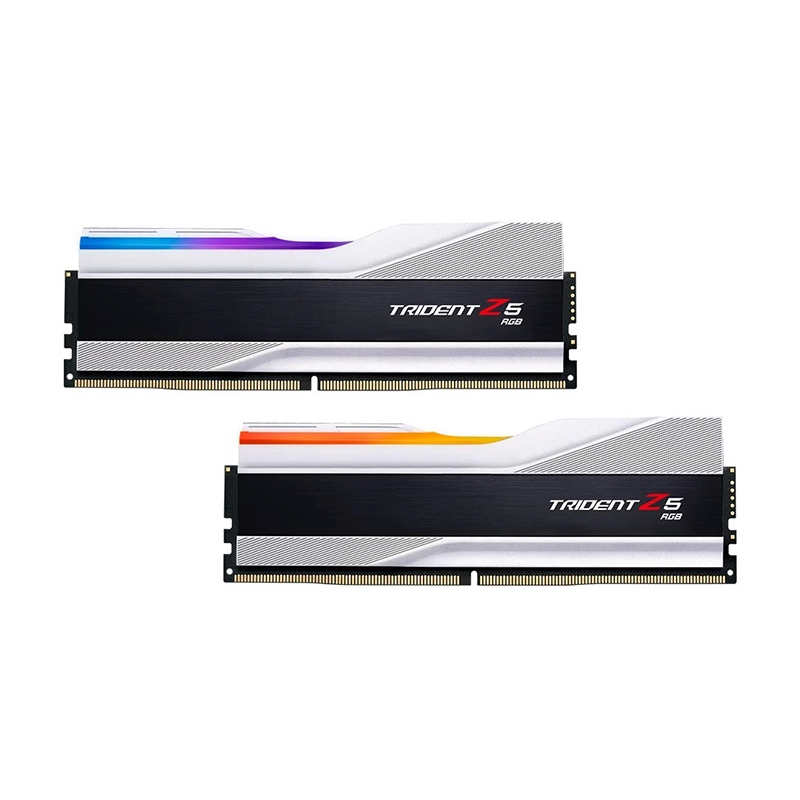 RAM DDR5(6000) 32GB (16GBX2) G.SKILL TRIDENT Z5 RGB SILVER  (F5-6000J3040F16GX2-TZ5RS)