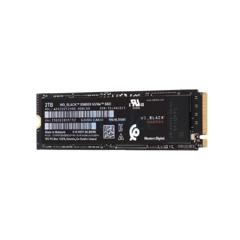 SSD M.2 PCIe 2.TB (5Y) WD Black SN850x (WDS200T2X0E)