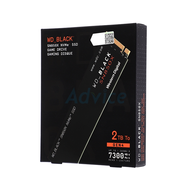 2 TB SSD M.2 PCIe 4.0 WD BLACK SN850X (WDS200T2X0E) NVMe M.2 2280