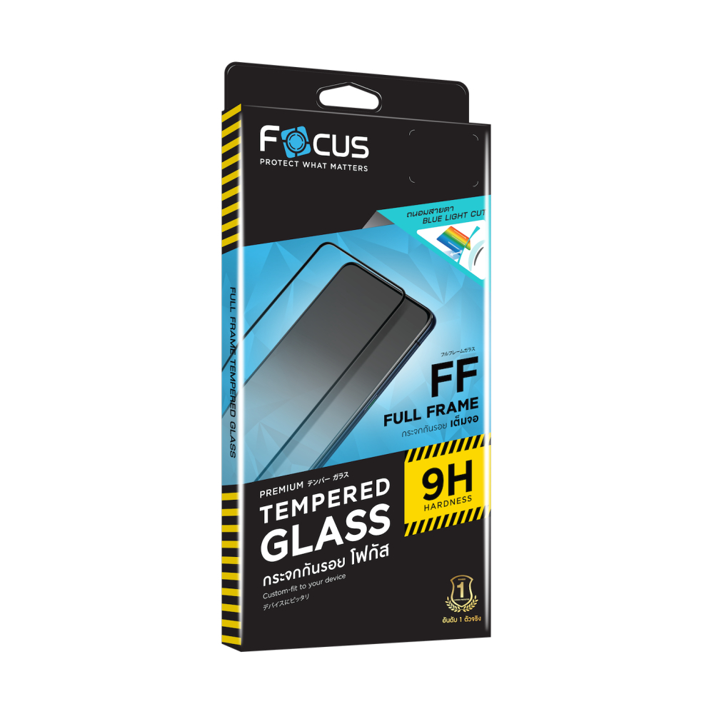 Film Focus กระจกกันรอยแบบเต็มจอ iPhone 13/14 - Black
