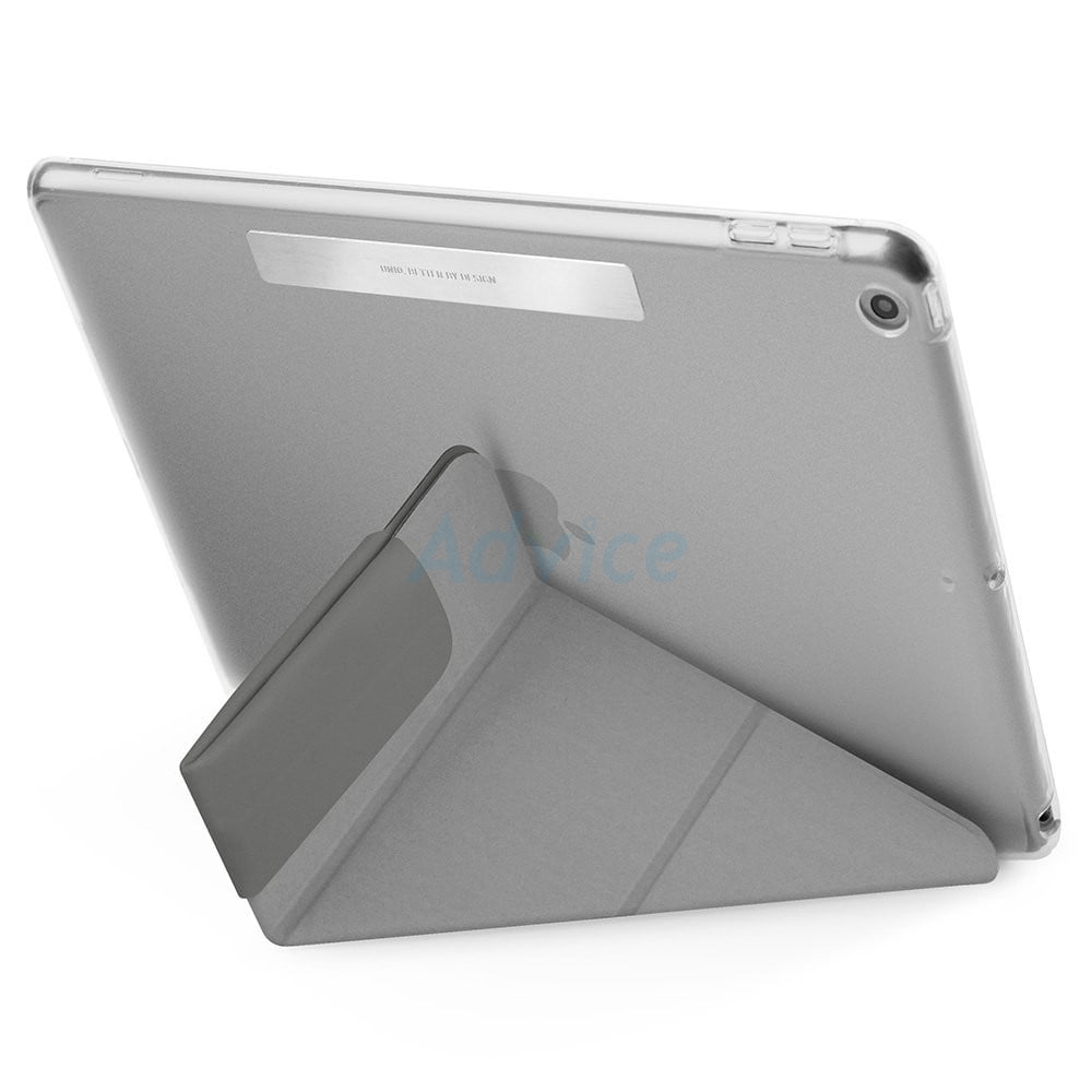 Case iPad Gen 8/9th 10.2" UNIQ Camden Antimicrobial - Fossil Grey
