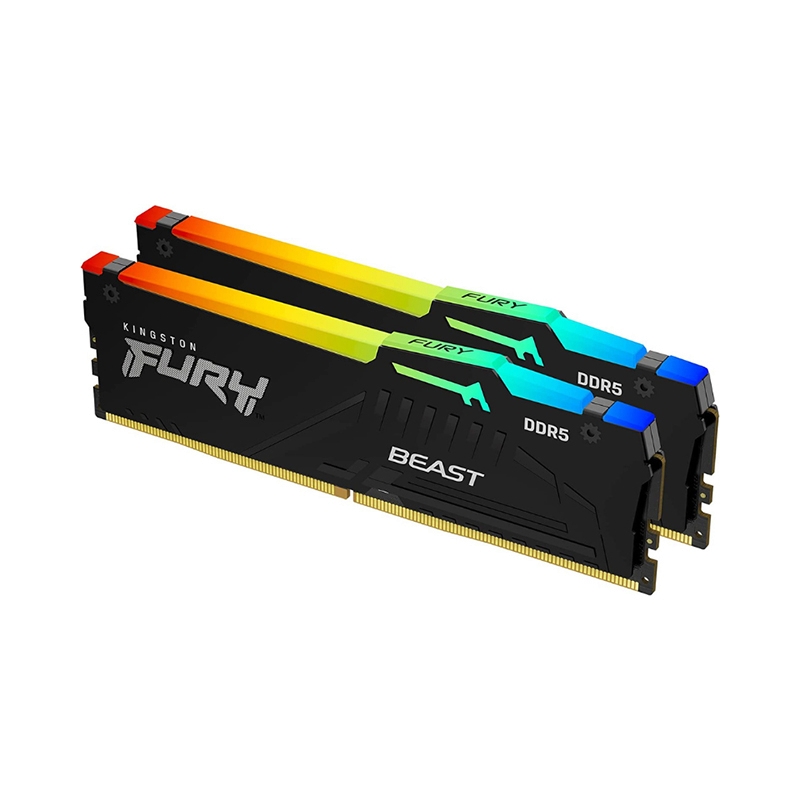 RAM DDR5(6000) 16GB (8GBX2) KINGSTON FURY BEAST RGB (KF560C40BBAK2-16)