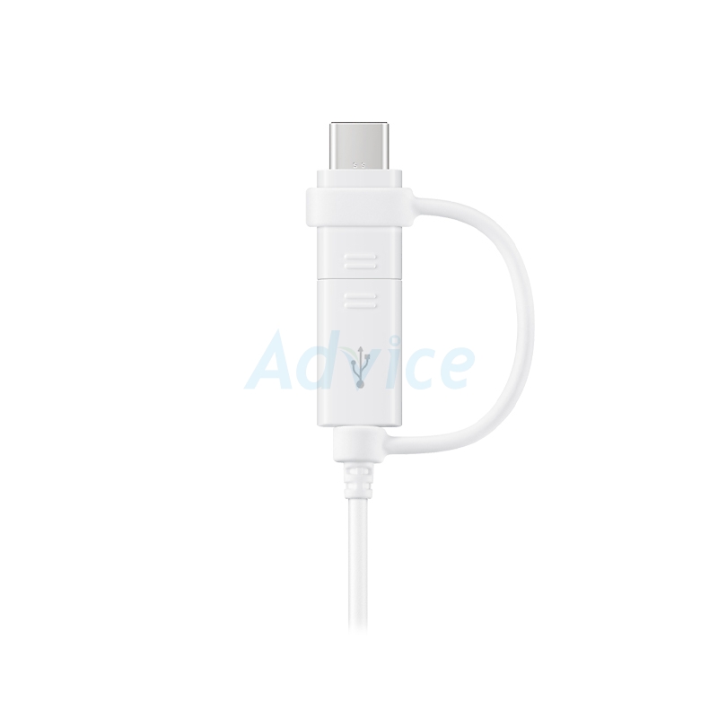 SAMSUNG สายชาร์จ Charger 2in1 USB To Micro USB Type-C 15W 1.5M White (DG930DWEGWW)