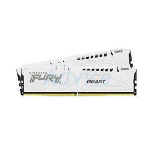 RAM DDR5(5600) 32GB (16GBX2) KINGSTON FURY BEAST WHITE (KF556C40BWK2-32)