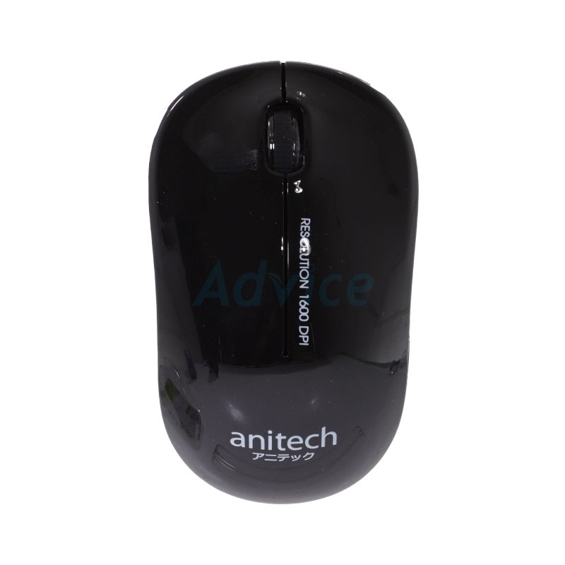 MOUSE WIRELESS ANITECH W213 BLACK