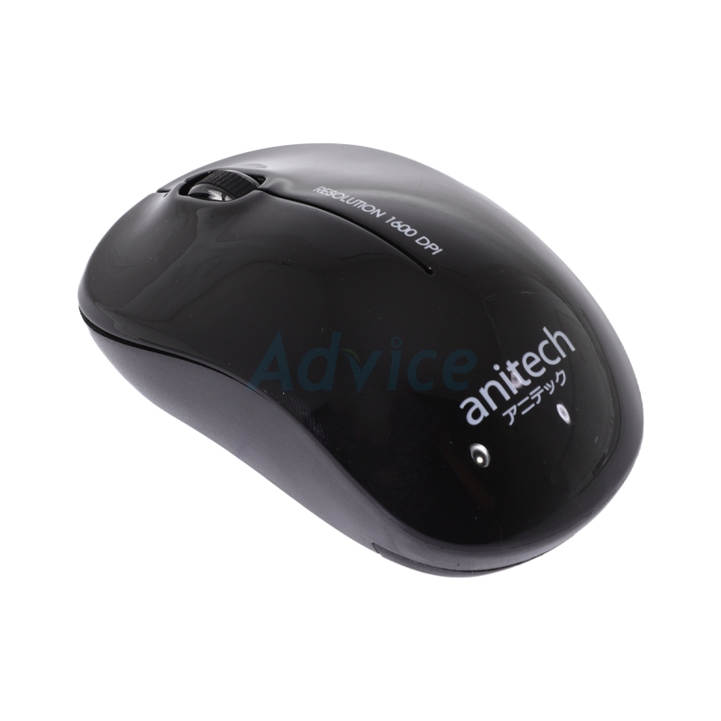 MOUSE WIRELESS ANITECH W213 BLACK