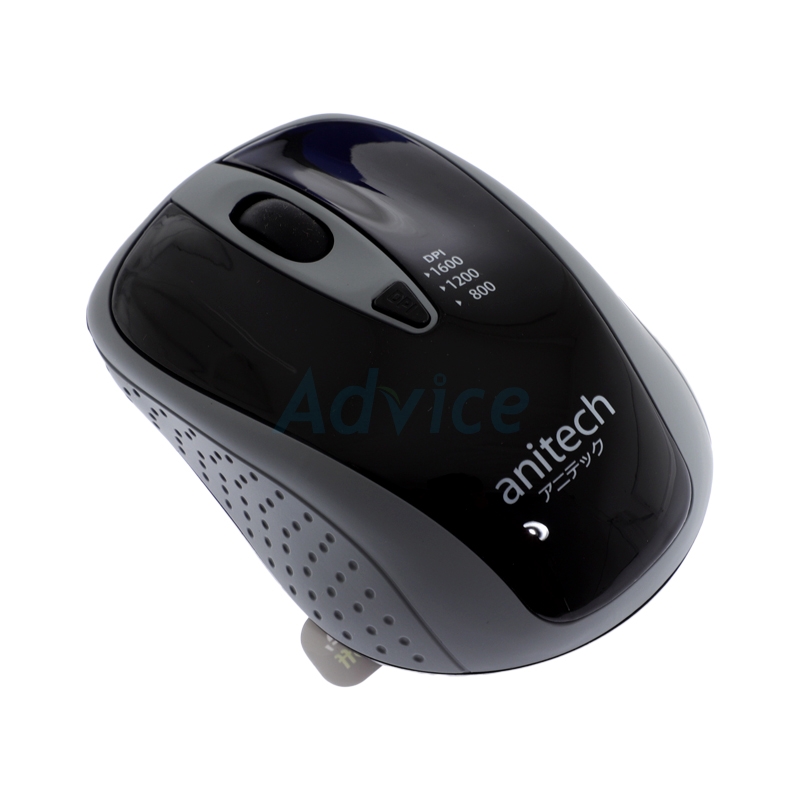 MOUSE WIRELESS ANITECH W214 GREY