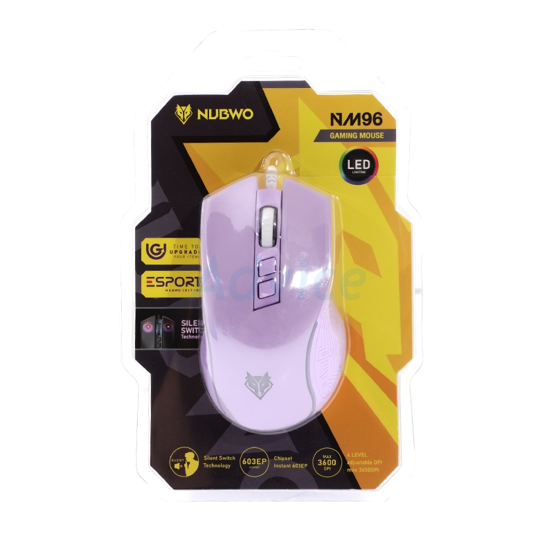 MOUSE NUBWO NM-96 PURPLE (เมาส์สาย)