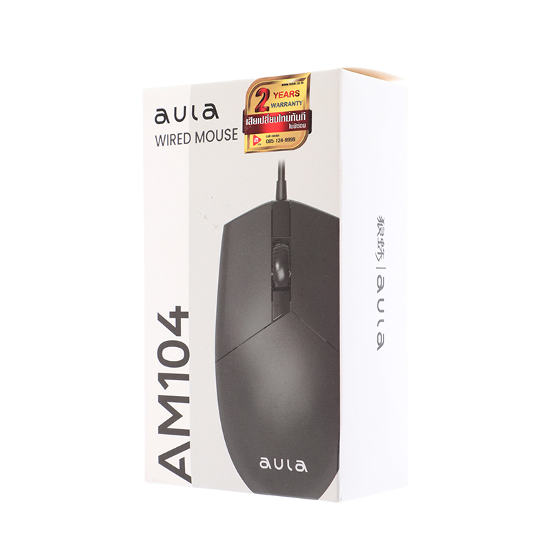 MOUSE AULA AM104 BLACK