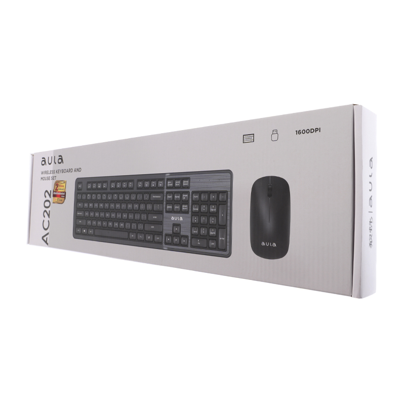 COMBO SET WIRELESS AULA AC202 BLACK