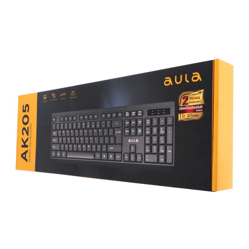KEYBOARD AULA AK205 BLACK