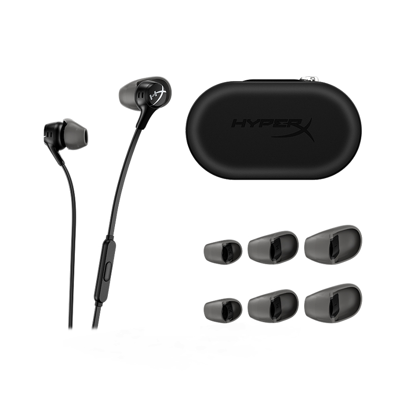 IN EAR HEADPHONE HYPERX CLOUD EARBUDS II BLACK