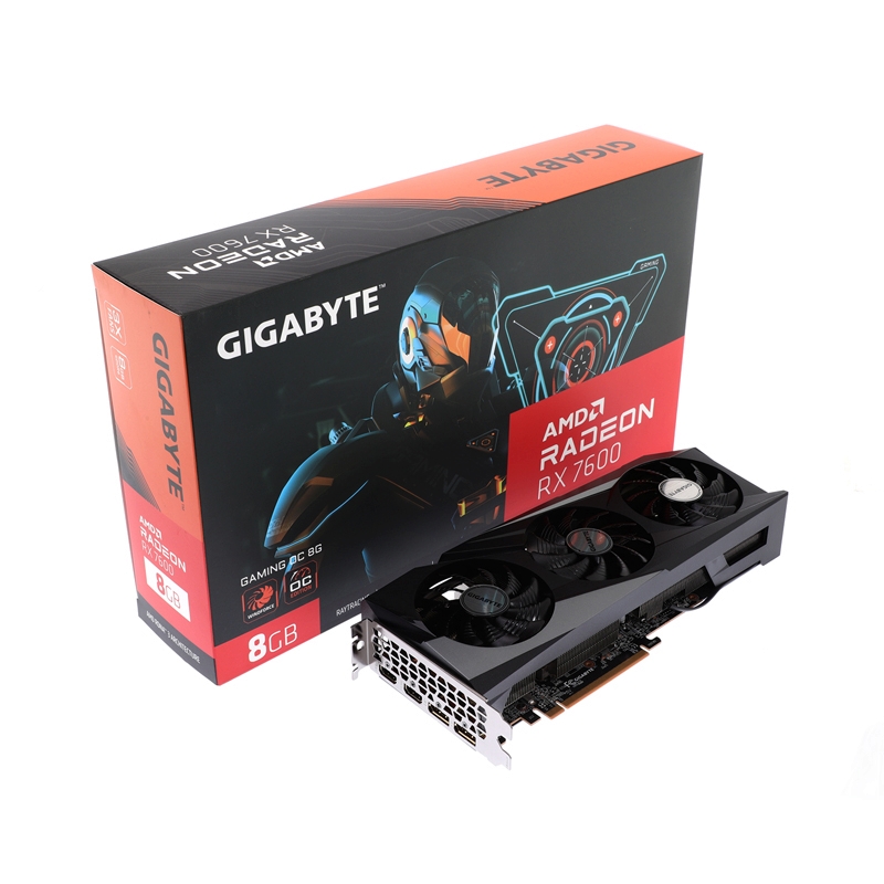 VGA GIGABYTE RADEON RX 7600 GAMING OC - 8GB GDDR6
