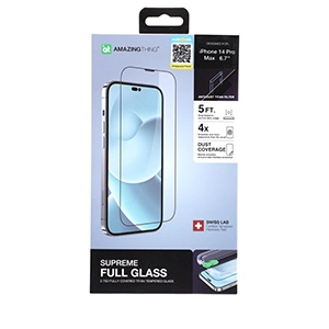 AMAZINGthing ฟิล์มกระจก Tempered Glass iPhone 14 Pro Max 2.75D Fully Covered Titan - Clear
