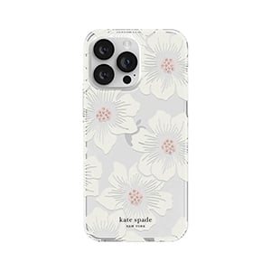 Kate Spade New York เคส iPhone 14 Pro Max - Hollyhock Floral Clear/Cream with Stones
