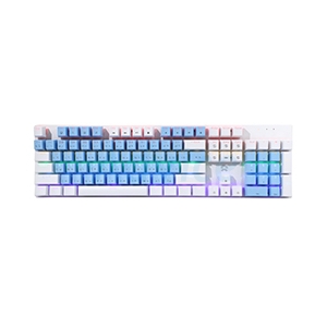 KEYBOARD OKER K458 WHITE BLUE (BLUE SWITCH คีย์บอร์ด)