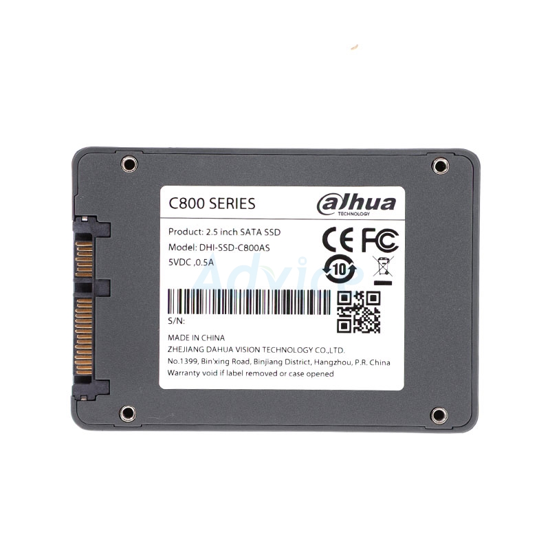 SSD 2.5 SATA 256.GB (3Y) DAHUA C800AS (C800AS256G) | Advice จ