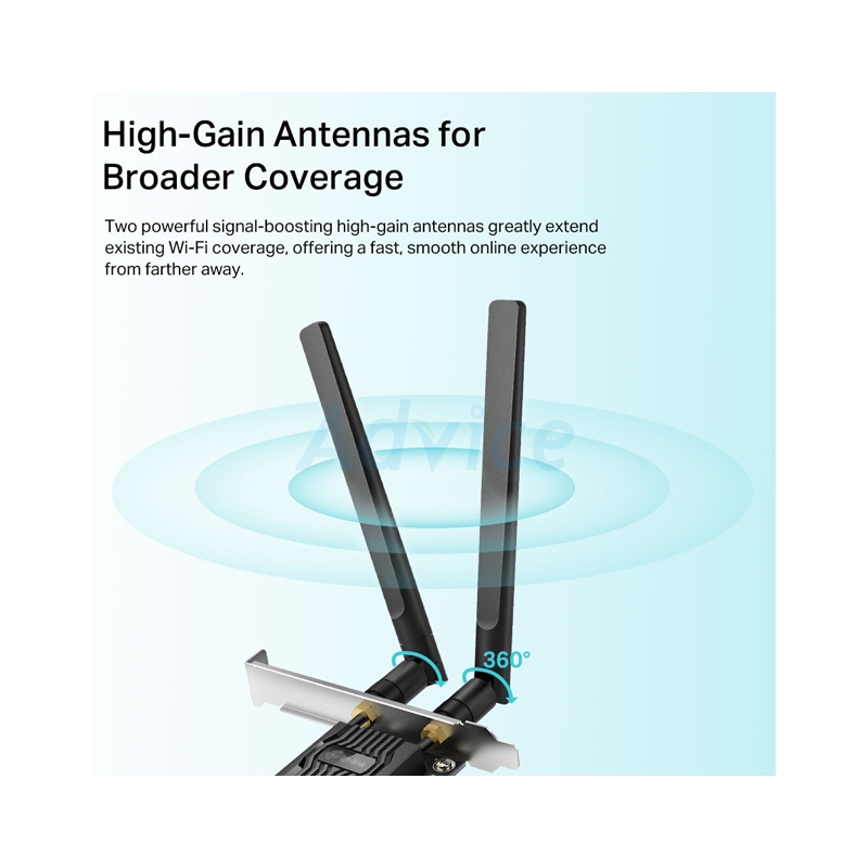 Wireless PCIe Adapter TP-LINK (Archer TX20E) AX1800 Dual Band Gigabit WiFi 6