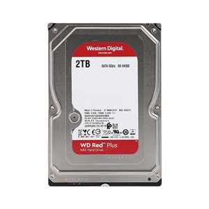 2 TB HDD WD RED PLUS NAS (5400RPM, 64MB, SATA-3, WD20EFPX)
